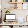 SoporteSoporte para portátil de doble ranura - soporte de aluminio - ajustable