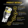 T10Bombilla para coche - W5W - LED - T10 - Canbus - SMD - 12V - blanco - 2 piezas