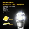 Bilpære - W5W - LED - T10 - Canbus - SMD - 12V - hvid - 2 stk.
