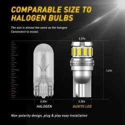 Ampoule auto - W5W - LED - T10 - Canbus - SMD - 12V - blanche - 2 pièces
