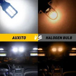 Bil LED lyspære - T10 - 2835 SMD - W5W - Canbus - 6000K hvit - 10 stk.