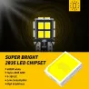 T10Bombilla LED para coche - T10 - 2835 SMD - W5W - Canbus - 6000K blanco - 10 piezas