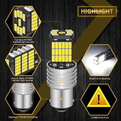 LEDBombilla LED para coche - luz de marcha atrás - P21W - Canbus - DRL - 2 piezas