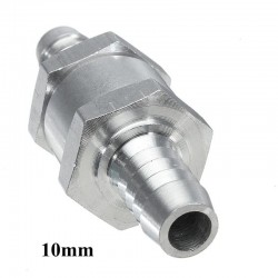 Válvula de combustível de alumínio sem retorno unidirecional - óleo de água diesel a gasolina - 6mm/8mm/10mm/12mm
