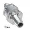 Aluminiums drivstoffventil tilbakeslag en vei - bensin diesel vannolje - 6mm/8mm/10mm/12mm