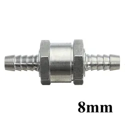 Vanne carburant aluminium anti-retour unidirectionnel - essence diesel eau huile - 6mm/8mm/10mm/12mm