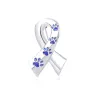 Ribbon shaped brooch - pet paw printBrooches
