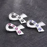 Båndformet broche - print med kæledyr