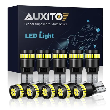 T10Bombilla LED para coche - W5W - T10 - Canbus - 12V - 10 piezas