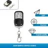 Télécommande RF sans fil ABCD - pour portail / porte de garage électrique - porte-clés