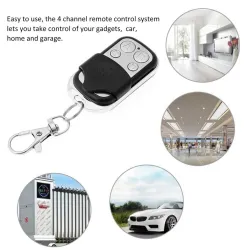Télécommande RF sans fil ABCD - pour portail / porte de garage électrique - porte-clés