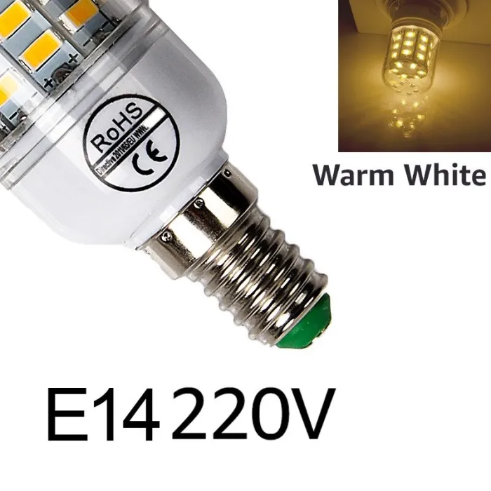 LED-lampa - hembelysning - E27 - E14 - 220V