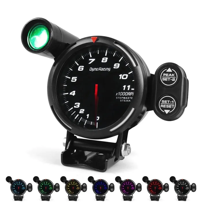 Motor toerenteller - RPM - snelheidsmeter - 7 kleuren LED - met schakellicht / piekwaarschuwingInstrumenten