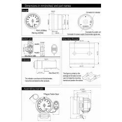Motorsykkelturteller - RPM - hastighetsmåler - 7 farger LED - med skiftelys / toppvarsel