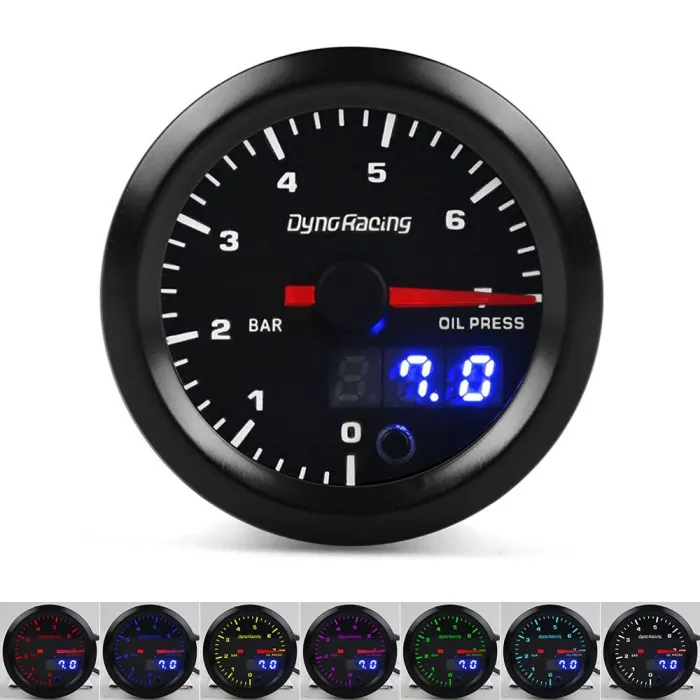 InstrumentosCuentarrevoluciones para moto - pantalla doble - manómetro de aceite - LED de 7 colores - con motor paso a paso