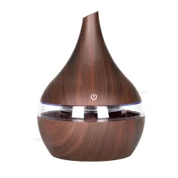 Ultralydsluftfugter - diffuser for æteriske olier - LED - USB - 300ml