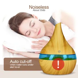 Ultralydsluftfugter - diffuser for æteriske olier - LED - USB - 300ml