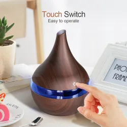 Ultralydsluftfugter - diffuser for æteriske olier - LED - USB - 300ml