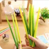 Herbe verte en silicone - stylo à bille - 12 pièces