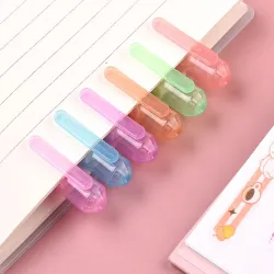 Stylo roller - surligneur art maker - avec motifs - étoiles - vague - nuages - coeurs - 6 pièces