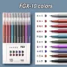 Färgglada konstnärliga pennor - highlighters - 10 st