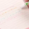 Rullepenner - kunstneriske highlighters - med mønstre - stjerner - linjer - skyer - hjerter - 6 stk.