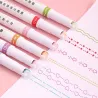 Artistic pen - curved lines marker - roller pen with patterns - 6 piecesPens & Pencils