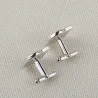 Boutons de manchette en forme de casque vert
