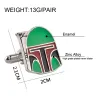 Green helmet shaped cufflinksCufflinks