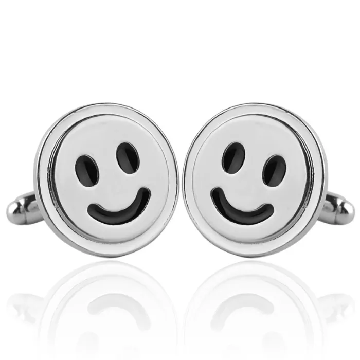 Smileymanschettknappar
