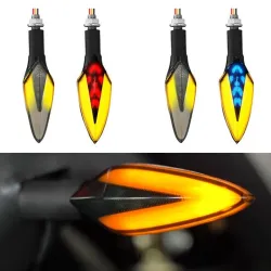 Motorrad-Blinkerlampe - fließende LED-Leuchten - universell - wasserdicht - 12V LED - 2 Stück