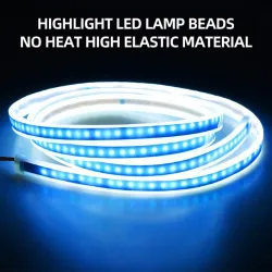Bil LED stripe - panserlys - vanntett - 12V