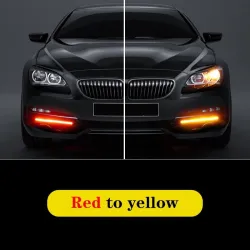 Luci a LED per auto - DRL - indicatore di direzione - impermeabile - 2 pezzi