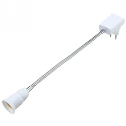 Douille flexible - adaptateur d'extension - douille avec interrupteur marche / arrêt - E27
