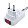 Douille flexible - adaptateur d'extension - douille avec interrupteur marche / arrêt - E27