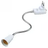 Douille flexible - adaptateur d'extension - douille avec interrupteur marche / arrêt - E27