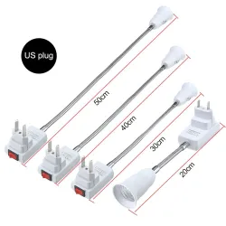 Flexible Lampenfassung - Verlängerungsadapter - Fassung mit Ein-/Ausschalter - E27