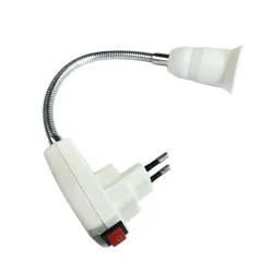 Douille flexible - adaptateur d'extension - douille avec interrupteur marche / arrêt - E27
