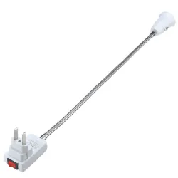 Douille flexible - adaptateur d'extension - douille avec interrupteur marche / arrêt - E27