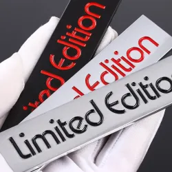 3D-bilklistermærke - metalemblem - LIMITED EDITION