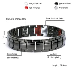 Titanium magnetisk armbånd