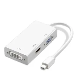 Conmutadores HDMIMini Displayport a HDMI - adaptador - 3 en 1 Thunderbolt - convertidor