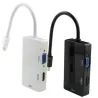 Conmutadores HDMIMini Displayport a HDMI - adaptador - 3 en 1 Thunderbolt - convertidor