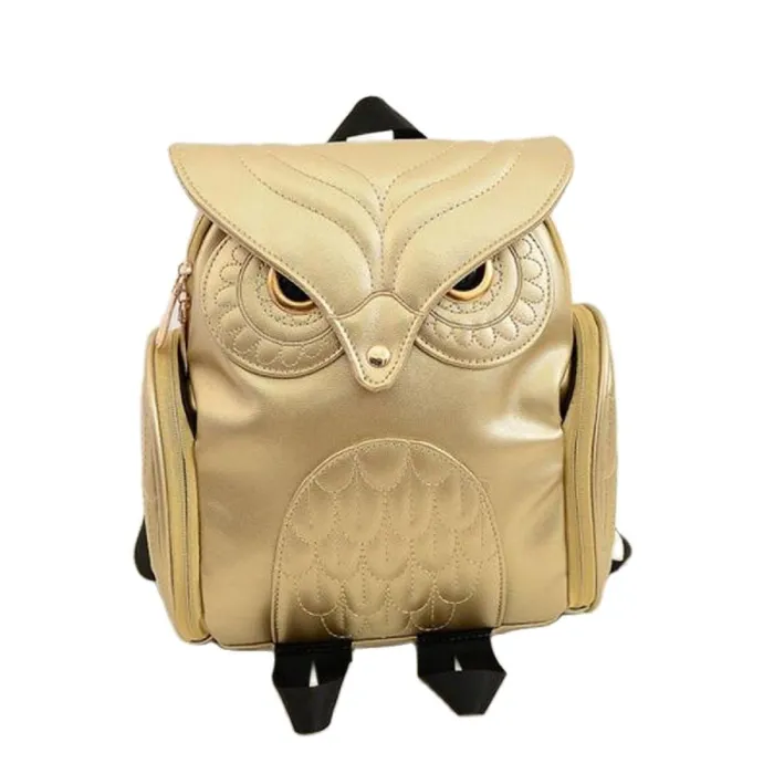 MochilasMochila de cuero impermeable - con estampado de búho