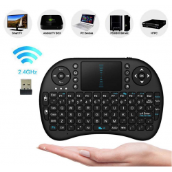 Android TV Box fjernbetjening - touchpad - PC - Bluetooth - Engelsk tastatur