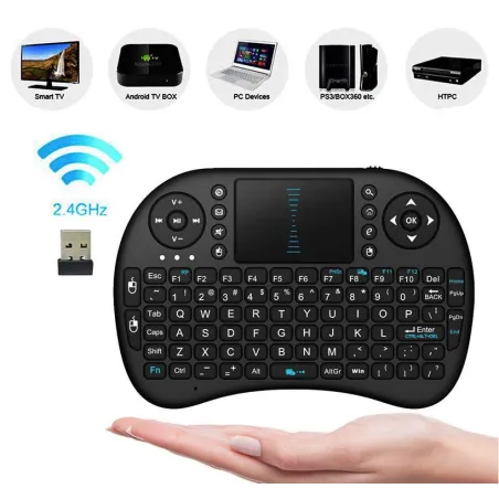 Telecomando Android TV Box - touchpad - PC - Bluetooth - Tastiera inglese
