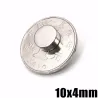 N35 - magnes neodymowy - mocna okrągła tarcza - 10mm * 4mmN35