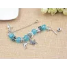 Stylish silver bracelet - starfish / dolphin / beads / turtle - crystalsBracelets