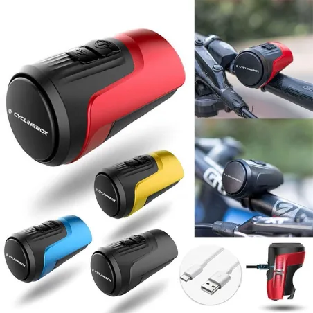 Cykelhorn - USB uppladdningsbar - stöldlarm