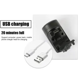 BicicletaBocina de bicicleta - USB recargable - alarma antirrobo